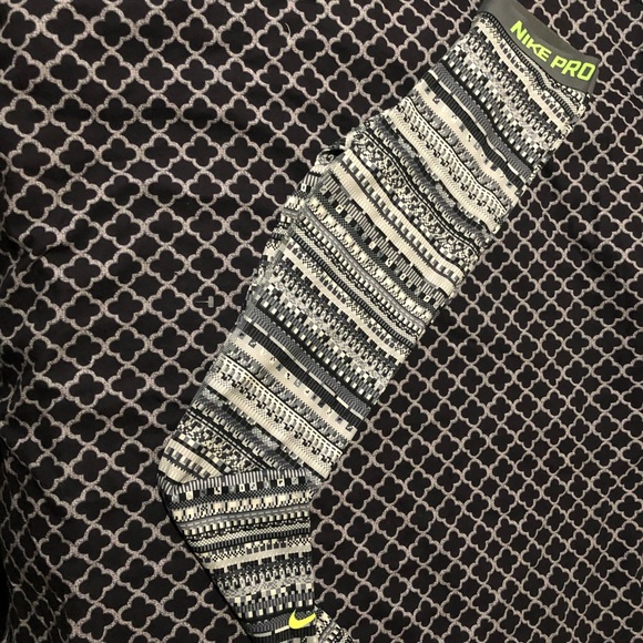 Nike Pro Compression Athletic Leggings Black Lime Women’s Medium - Picture 3 of 6